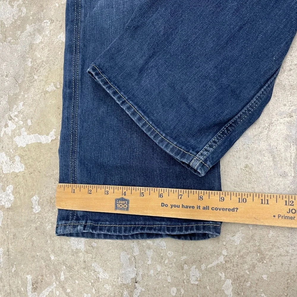 Levis Jeans Mens 38x28 Blue Pants 514 Slim Straight Work Dark Denim Tag‎ 38x30